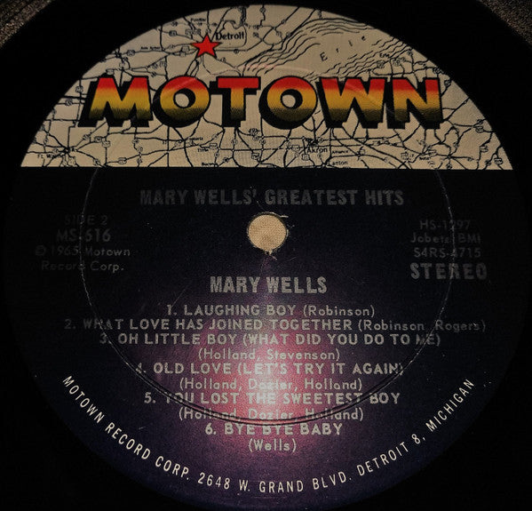 Mary Wells : Greatest Hits (LP,Compilation,Stereo)