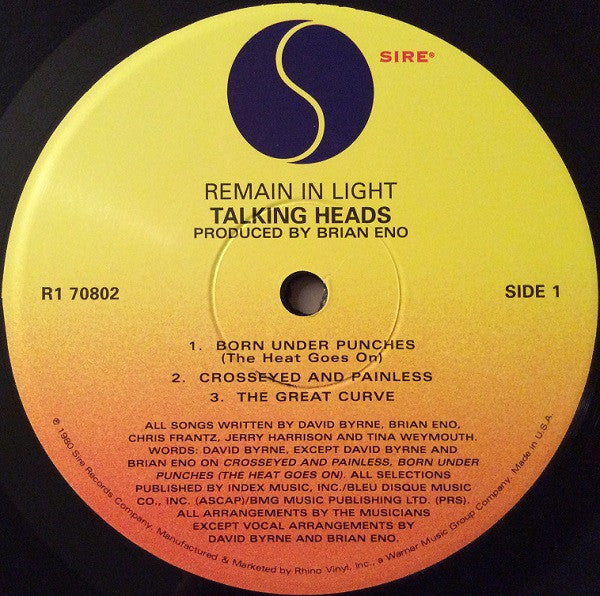 Talking Heads : Remain In Light (LP,Album,Reissue)