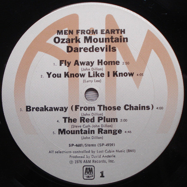 Ozark Mountain Daredevils, The : Men From Earth (LP,Album)