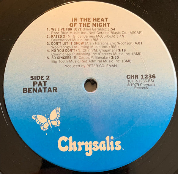 Pat Benatar : In The Heat Of The Night (LP,Album)