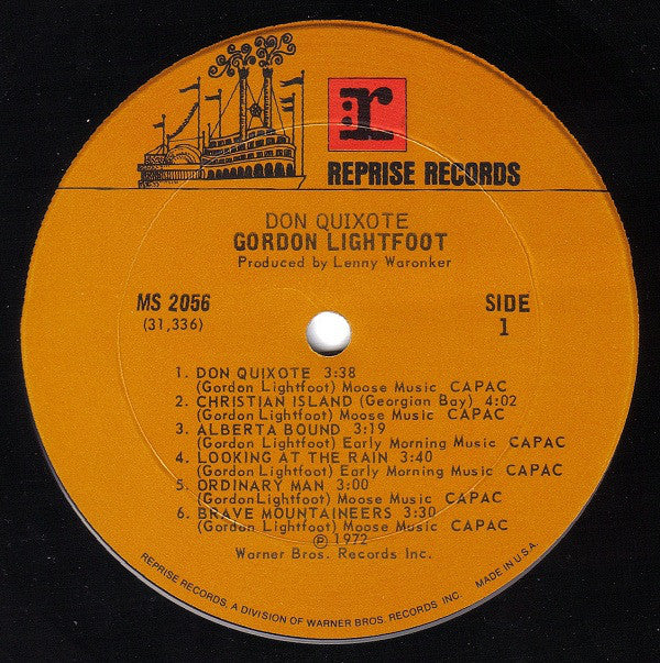 Gordon Lightfoot : Don Quixote (LP,Album)