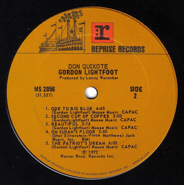 Gordon Lightfoot : Don Quixote (LP,Album)