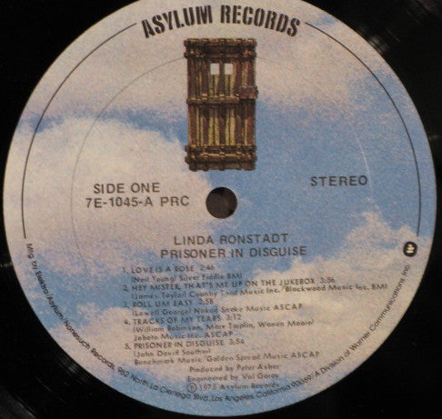 Linda Ronstadt : Prisoner In Disguise (LP,Album)