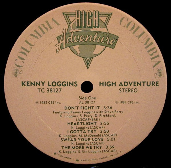Kenny Loggins : High Adventure (LP,Album,Stereo)
