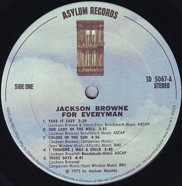 Jackson Browne : For Everyman (LP,Album)