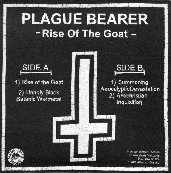 Plague Bearer : Rise Of The Goat (7",33 ⅓ RPM,EP,Limited Edition)