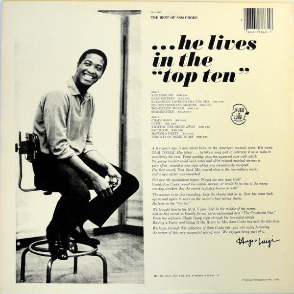 Sam Cooke : The Best Of Sam Cooke (LP,Compilation,Reissue)