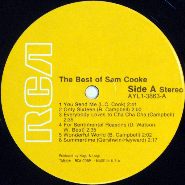 Sam Cooke : The Best Of Sam Cooke (LP,Compilation,Reissue)