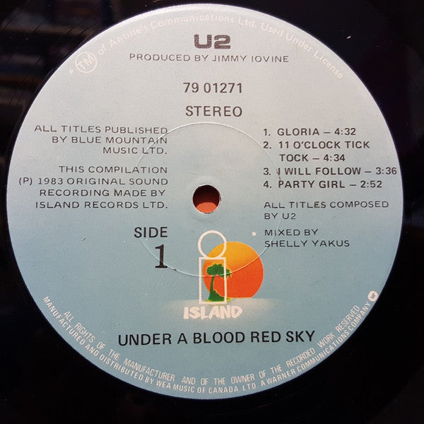 U2 : Live "Under A Blood Red Sky" (LP,Mini-Album)