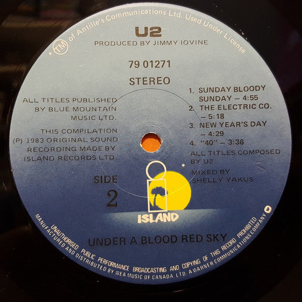 U2 : Live "Under A Blood Red Sky" (LP,Mini-Album)