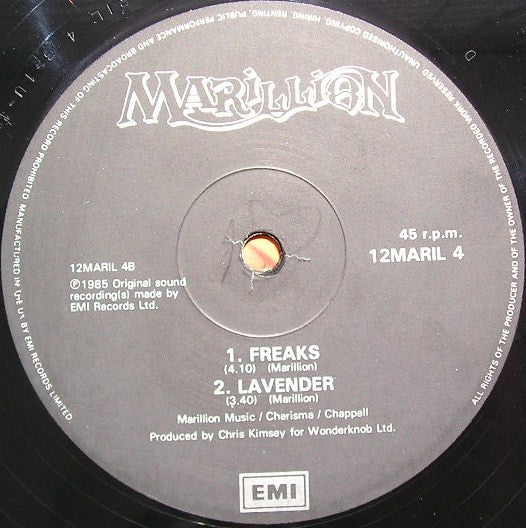 Marillion : Lavender (12",45 RPM,Single)