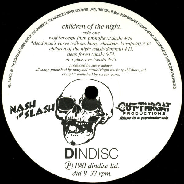 Nash The Slash : Children Of The Night (LP,Album)