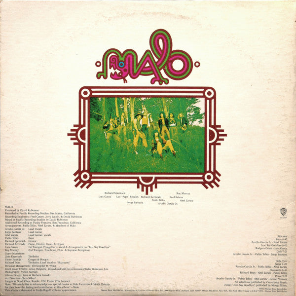 Malo (2) : Malo (LP,Album,Stereo)