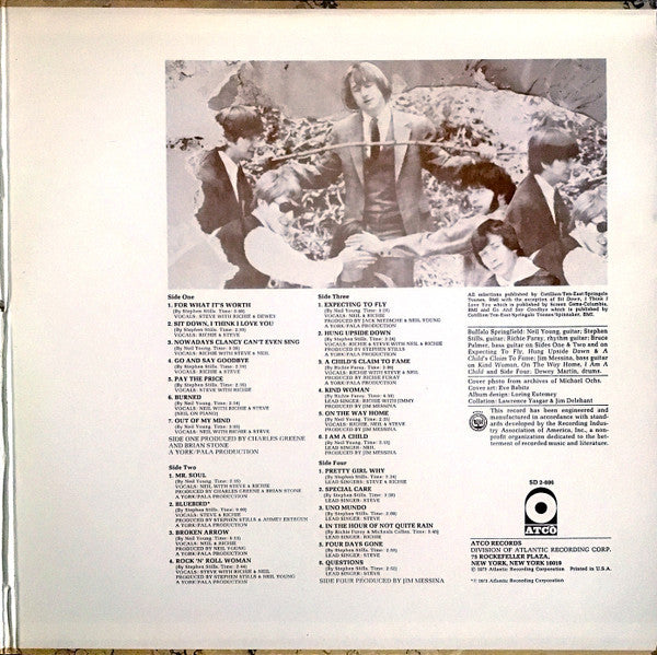 Buffalo Springfield : Buffalo Springfield (LP,Compilation,Stereo)