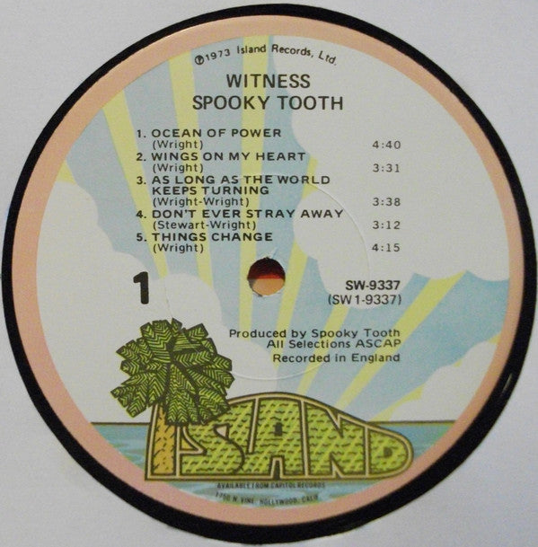 Spooky Tooth : Witness (LP,Album)