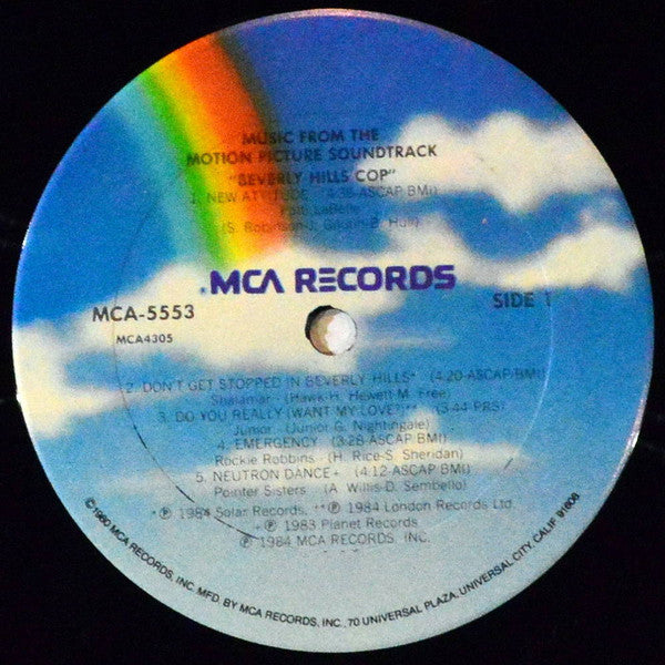 Various : Music From The Motion Picture Soundtrack - Beverly Hills Cop (LP,Compilation)