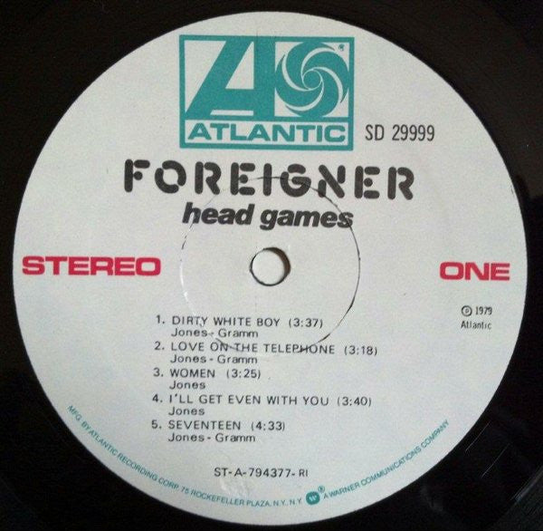 Foreigner : Head Games (LP,Album)