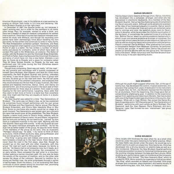 New Brubeck Quartet, The : A Cut Above ! (LP,Album,Limited Edition,Numbered)