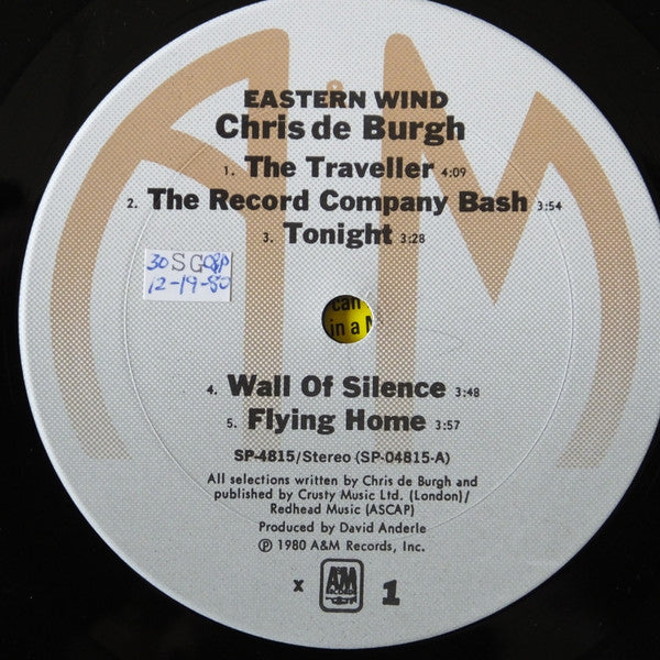 Chris de Burgh : Eastern Wind (LP,Album)