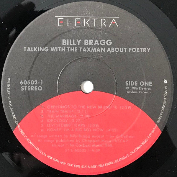 Billy Bragg : Talking With The Taxman About Poetry (LP,Album,Stereo)