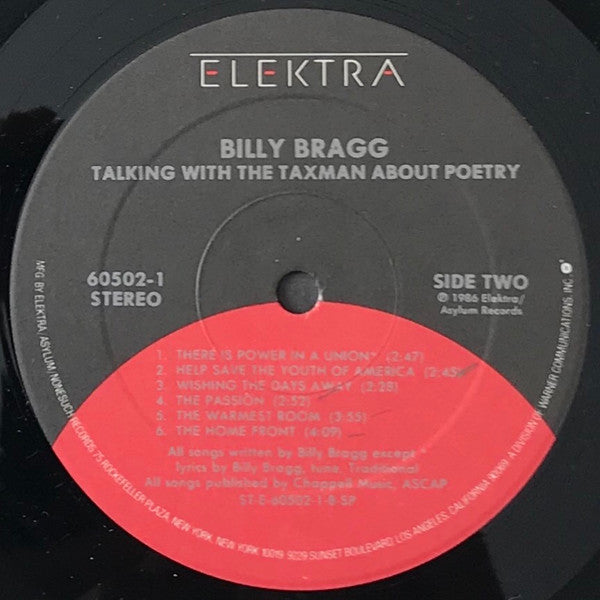 Billy Bragg : Talking With The Taxman About Poetry (LP,Album,Stereo)