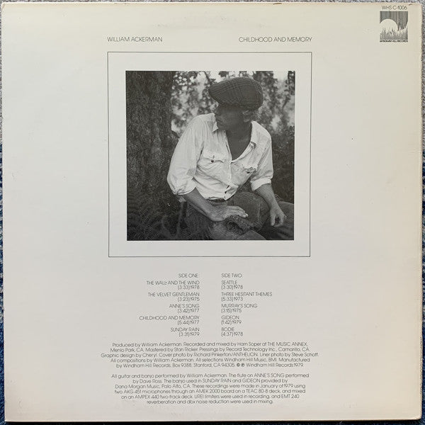 William Ackerman : Childhood And Memory (Pieces For Guitar) (LP,Album,Remastered,Repress,Stereo)