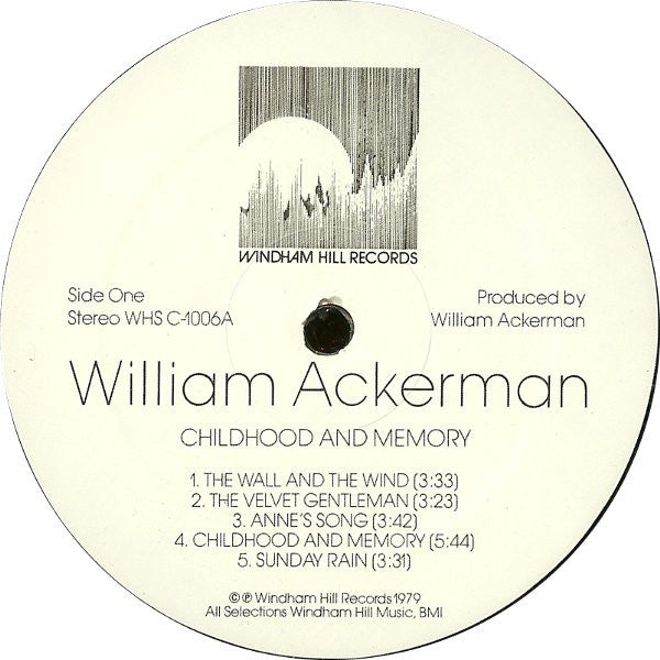 William Ackerman : Childhood And Memory (Pieces For Guitar) (LP,Album,Remastered,Repress,Stereo)