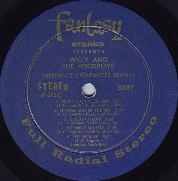 Creedence Clearwater Revival : Willy And The Poor Boys (LP,Album)