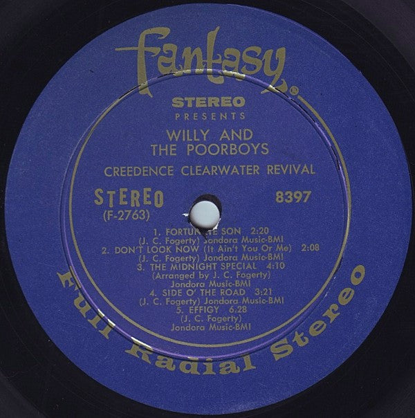 Creedence Clearwater Revival : Willy And The Poor Boys (LP,Album)