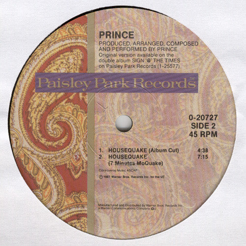 Prince : U Got The Look (12",45 RPM,Maxi-Single)