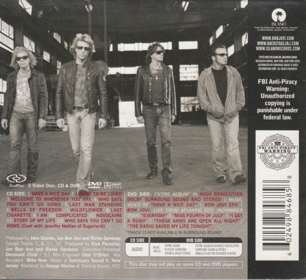 Bon Jovi : Have A Nice Day (DualDisc,Multichannel,NTSC,Album,Limited Edition,Stereo)