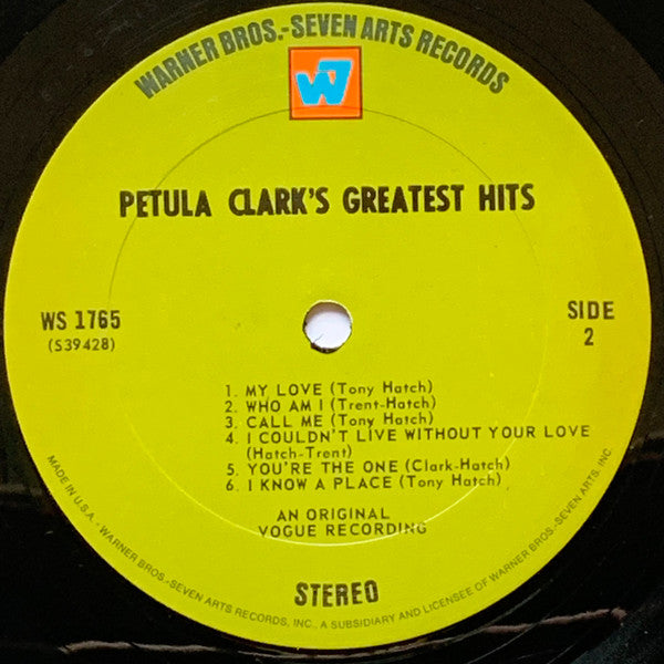 Petula Clark : Petula Clark's Greatest Hits, Vol. 1 (LP,Compilation,Stereo)