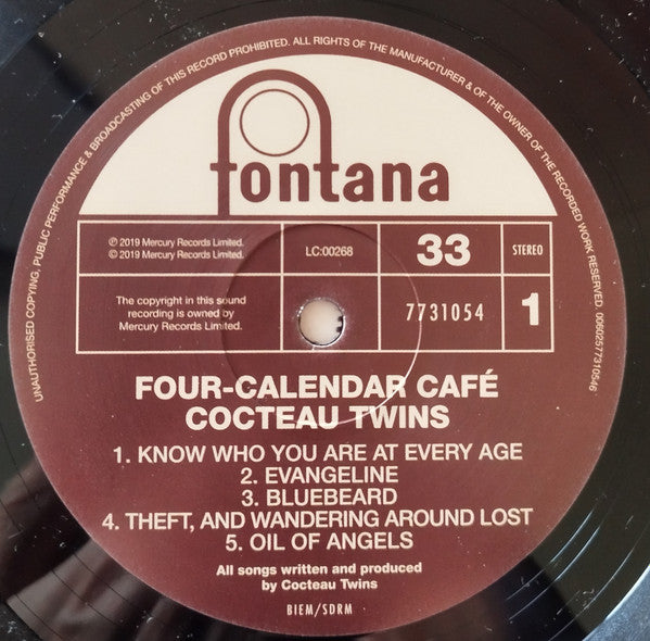 Cocteau Twins : Four-Calendar Café (LP,Album,Reissue)