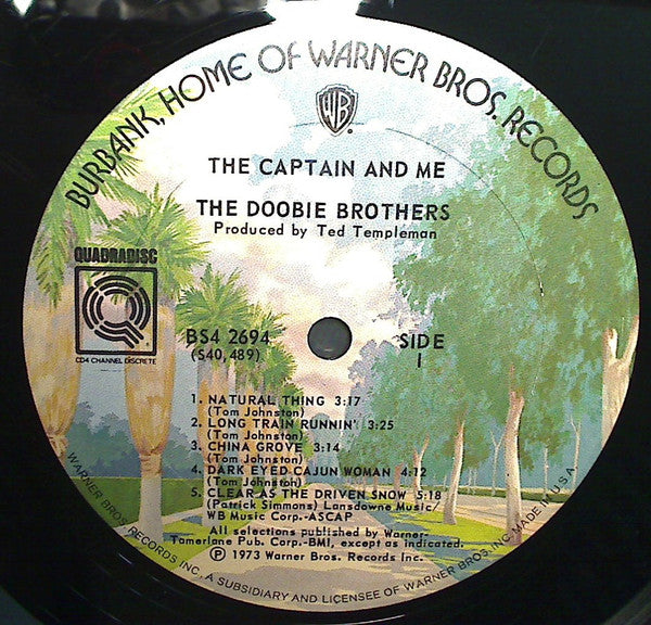 Doobie Brothers, The : The Captain And Me (LP,Album,Quadraphonic)