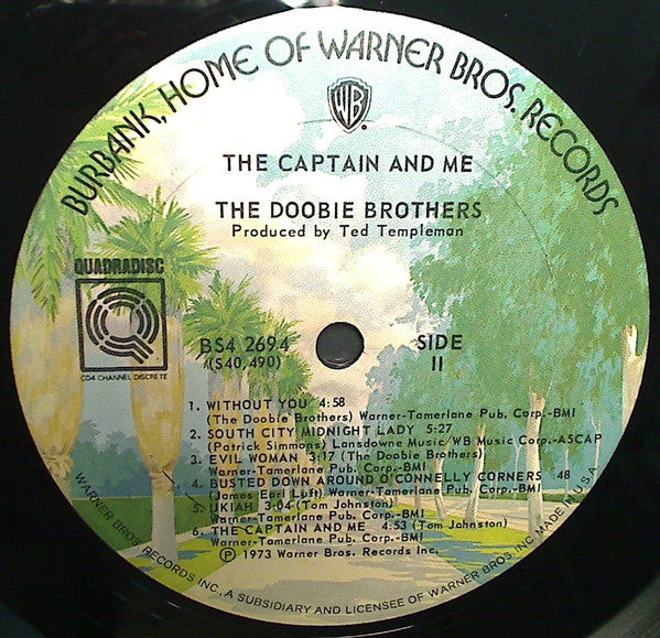 Doobie Brothers, The : The Captain And Me (LP,Album,Quadraphonic)