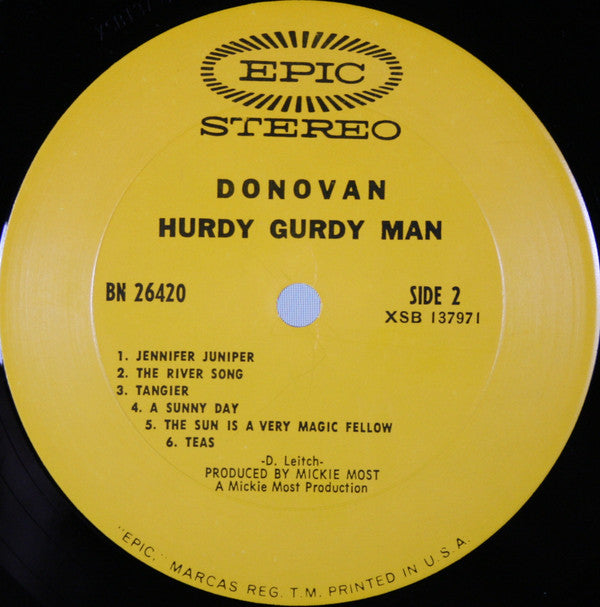 Donovan : The Hurdy Gurdy Man (LP,Album)