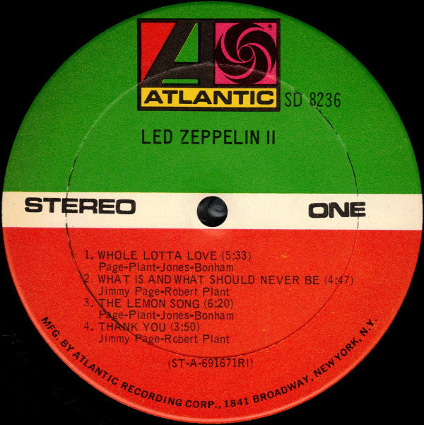 Led Zeppelin : Led Zeppelin II (LP,Album,Repress,Stereo)