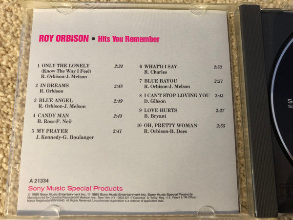 Roy Orbison : Hits You Remember (Compilation)