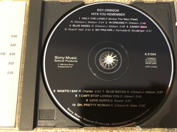 Roy Orbison : Hits You Remember (Compilation)