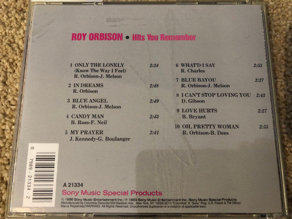 Roy Orbison : Hits You Remember (Compilation)