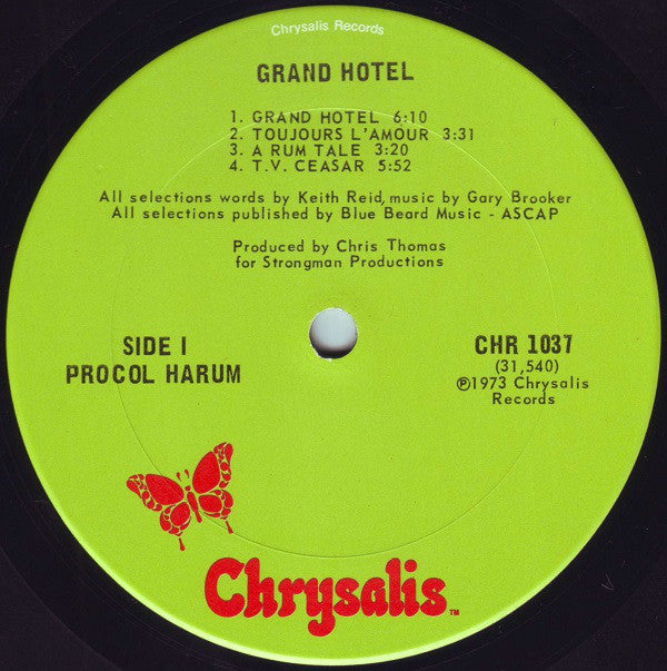 Procol Harum : Grand Hotel (LP,Album)