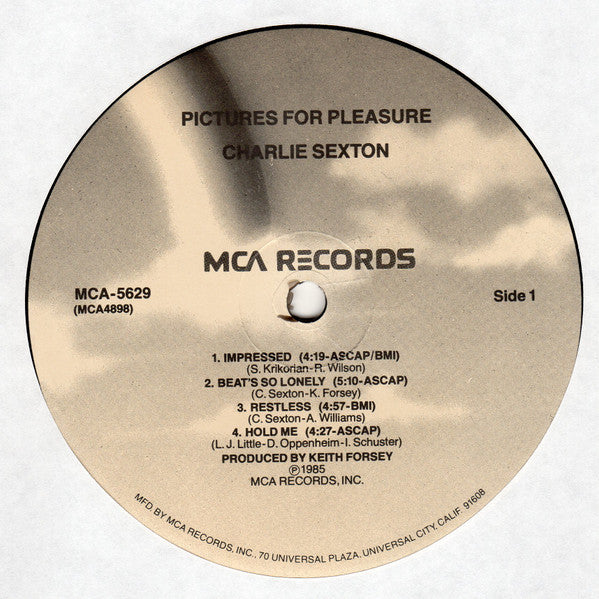 Charlie Sexton : Pictures For Pleasure (LP,Album)