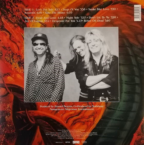 Motörhead : Snake Bite Love (LP,Album,Reissue)