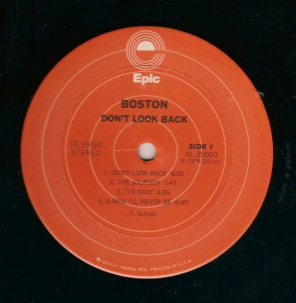 Boston : Don't Look Back (LP,Album)