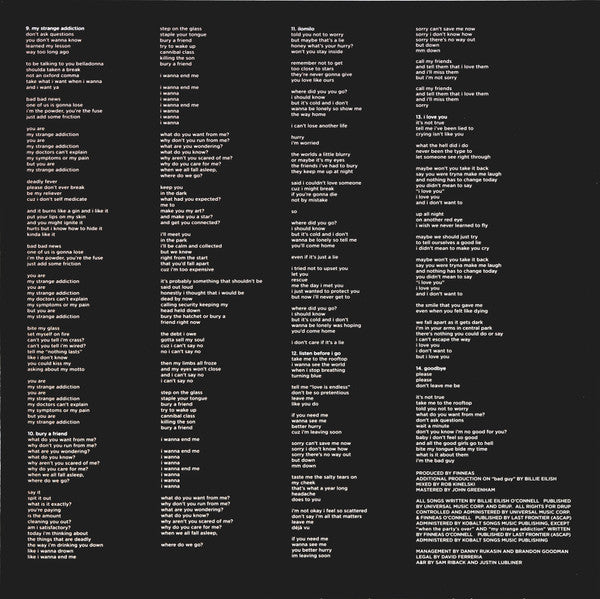 Billie Eilish : When We All Fall Asleep, Where Do We Go? (LP,Album)