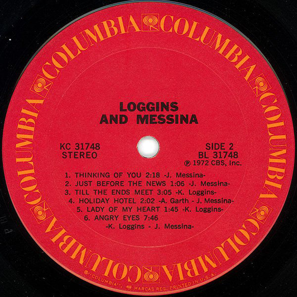 Loggins And Messina : Loggins And Messina (LP,Album,Stereo)