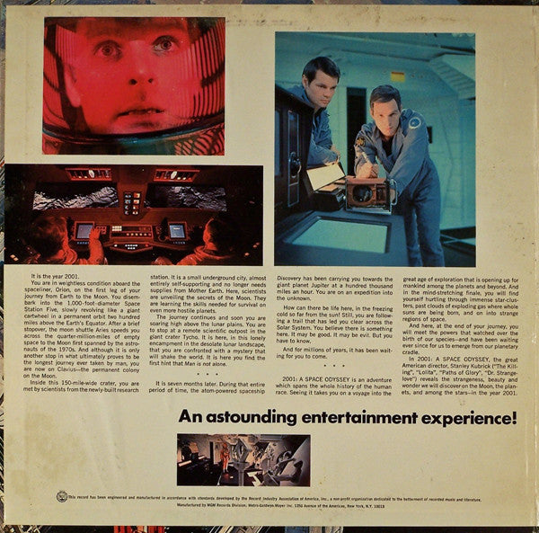 Various : 2001: A Space Odyssey (Music From The Motion Picture Sound Track) (LP,Reissue,Stereo)