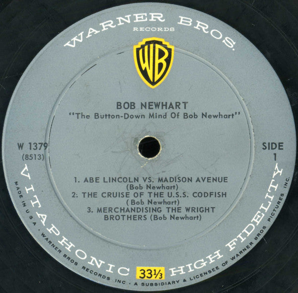 Bob Newhart : The Button-Down Mind Of Bob Newhart (LP,Album,Mono)