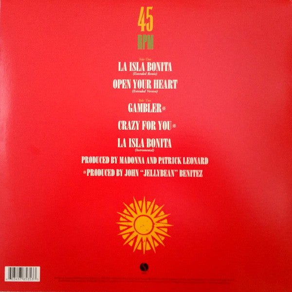 Madonna : La Isla Bonita - Super Mix (12",45 RPM,Maxi-Single,Limited Edition)