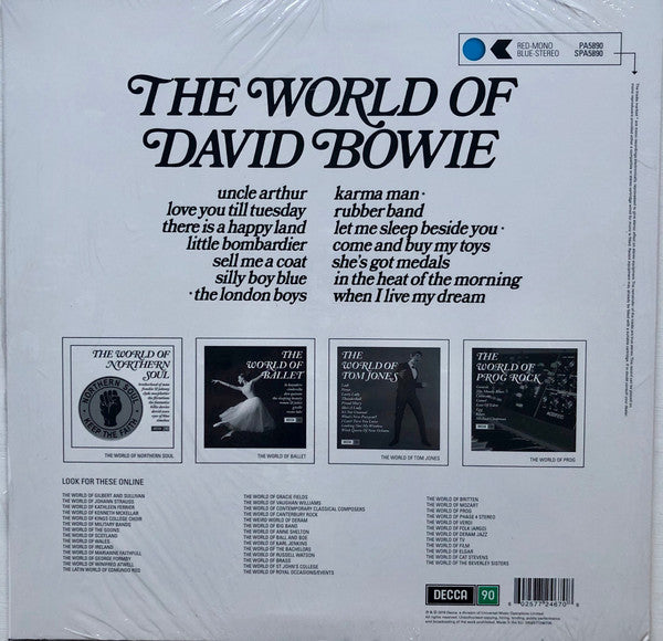 David Bowie : The World Of David Bowie (LP,Record Store Day,Compilation,Limited Edition,Reissue,Stereo)